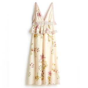 Brand new size s linen floral h & m dress